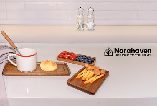 Why Are Norahaven’s Eco-Friendly Serving Trays Essential for Your Hygge Home?