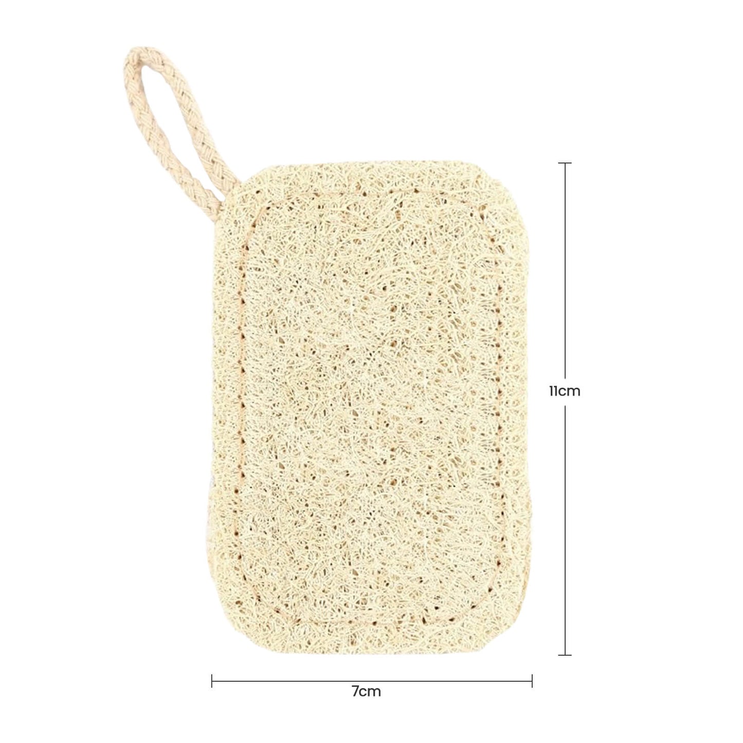 【Gåva, ej till salu】 Naturlig mjuk luffa rengöringssvamp, dubbelsidig, 3-pack