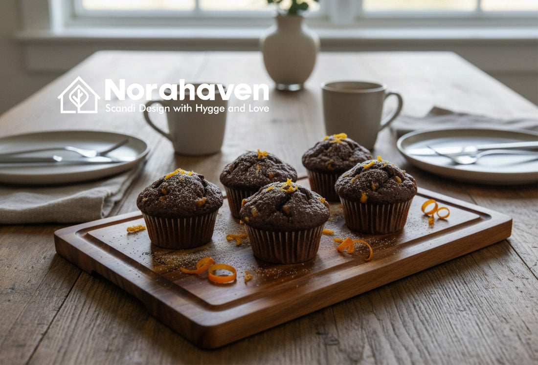 Cutting Board, Why Fresh Cut Orange Peel More Fragrant? Norahaven's Nordic Muffin Secret