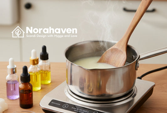 Winter Handmade Scented Candle, Why Use Wood Spatula? Norahaven's Cross Healing