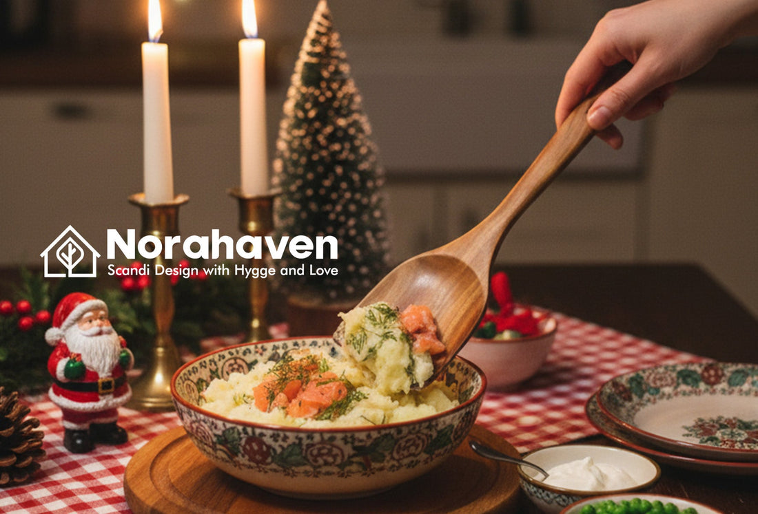 Wood Spatula, Why Stir Potato No Stick Bottom Lock Flavor? Norahaven's Fresh Rich Nordic Secret