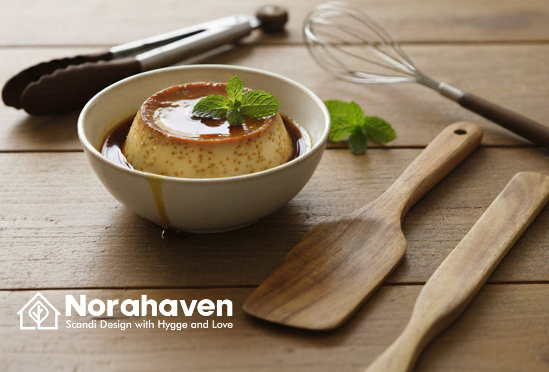 Wood Tongs, Why Grip Nordic Caramel Pudding No Shake Spill? Norahaven Set's Steady Aesthetic Secret
