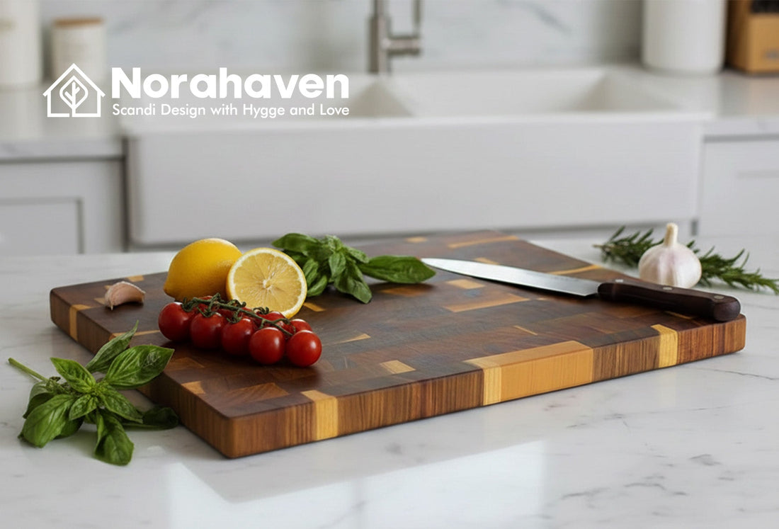 Cutting and Plating, Why One Board Can Handle? Norahaven Rosewood Grid's Kitchen Aesthetics