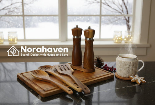 Winter Kitchen, Why Touch Cold? Norahaven Solid Wood Kitchenware's Warm Healing