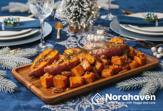 Why Roasted Sweet Potato Need Whole Wood Plate? Norahaven's Insulation Nordic Secret