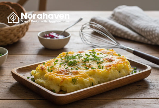 Whole Wood Plate, Why Serve Cheese Baked Mash More Rich? Norahaven's Nordic Winter Secret