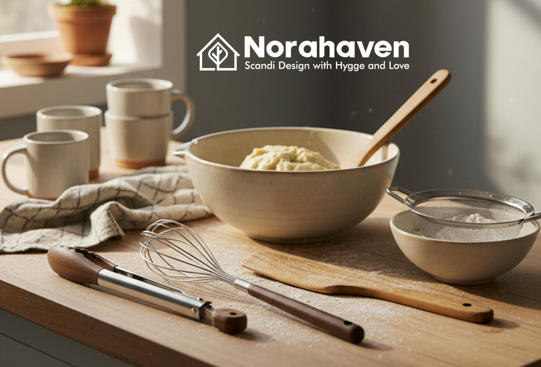 Norahaven New 4 Piece Set, Why Handle Baking Cooking Dual Scene? Simplify Kitchen's Nordic Way