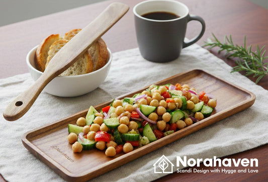 Nordic Flavor Chickpea Salad, Why Low Fat High Protein? Norahaven Wood Tray Scraper's Satiating Choice