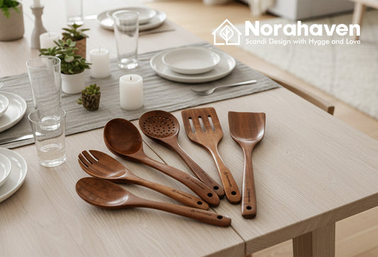 Invisible Protection for Your Family: Norahaven Additive-Free Wooden Kitchen Utensils, Eat and Use with Peace of Mind