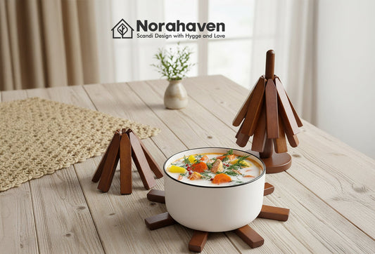 Hot Pots Always Damaging Counters? How Norahaven Beech Trivet Builds Nordic Kitchen Safety Barrier