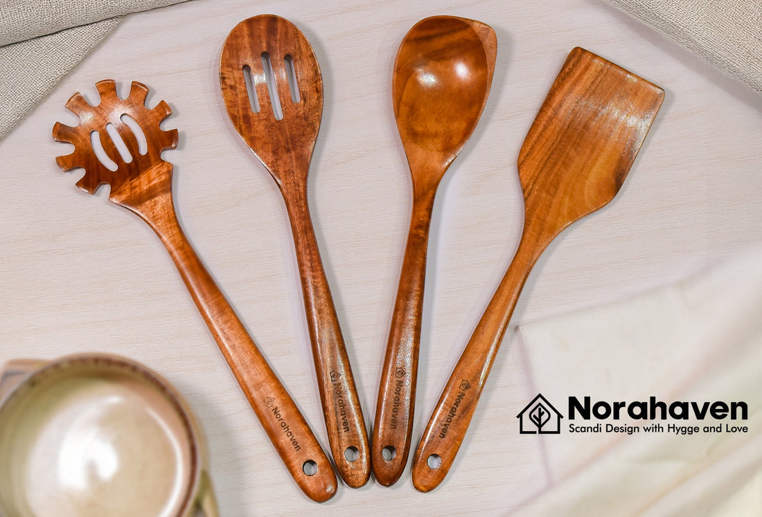 How Can a 6-Piece and 4-Piece Wooden Utensils Set Transform Your Hygge Kitchen?