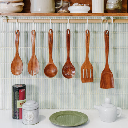 【25% OFF】Norahaven Trä Köksredskap 6-delars Set - Original