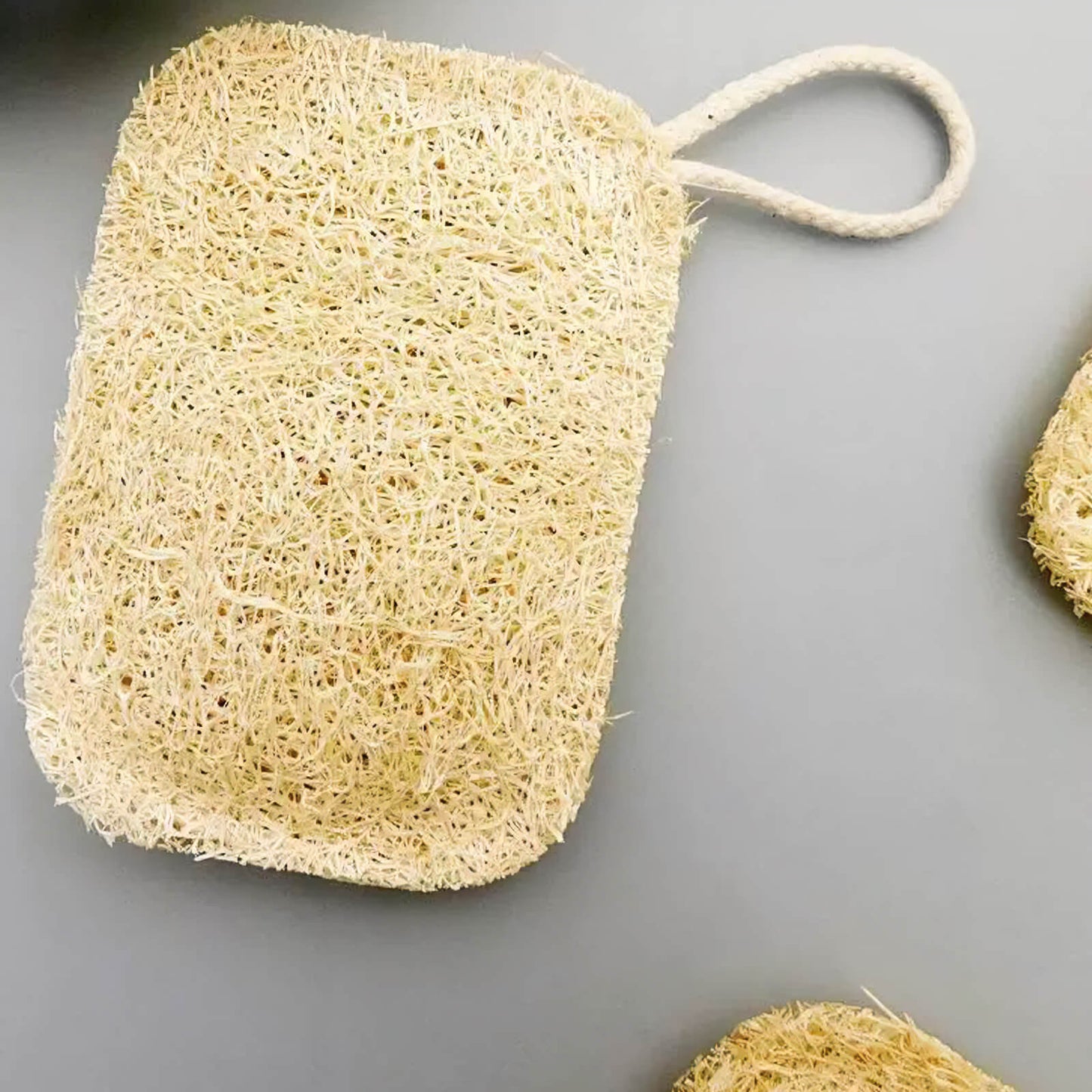 【Gave, ikke til salg】 Naturlig blød luffa rengøringssvamp, dobbeltsidet, 3-pakning
