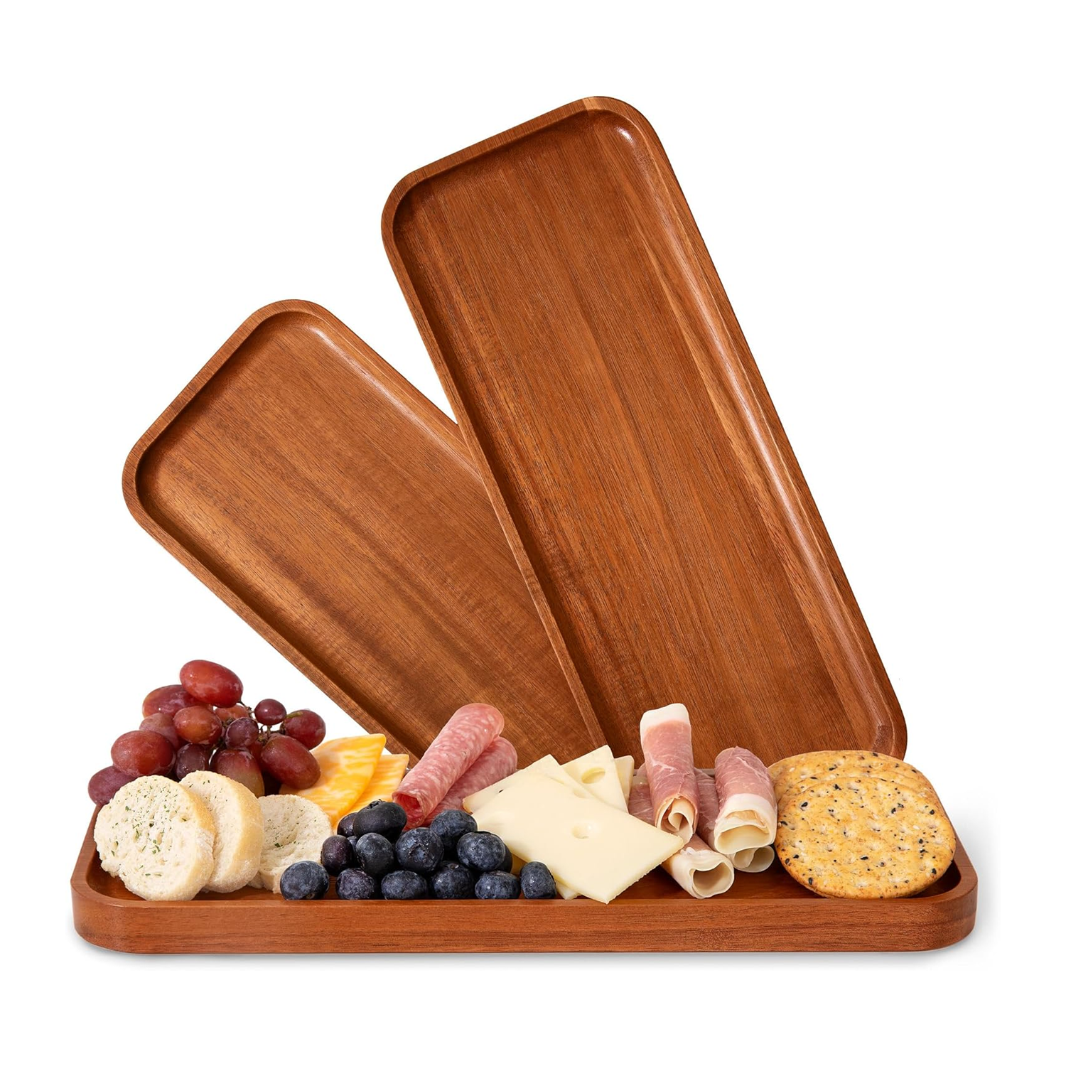 Norahavens serveringsbrett i tre, sett med 3 deler